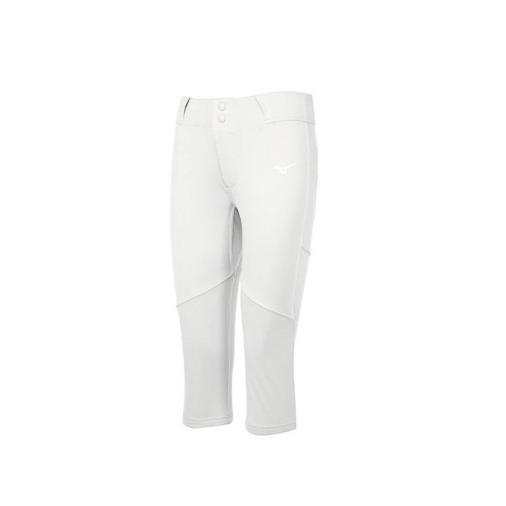 Pantaloni Mizuno Softball Aero Vent Donna - Bianche - 59307-SGHN